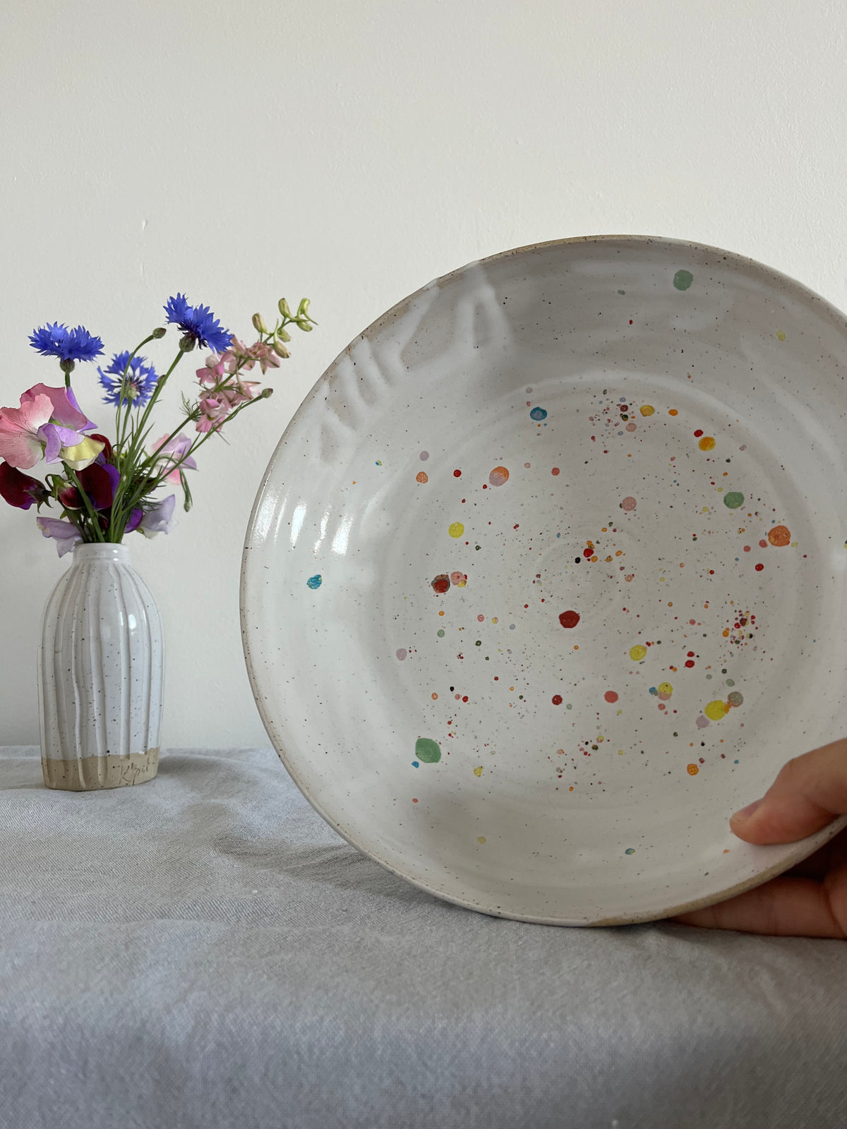 09. Grote schaal - confetti wit